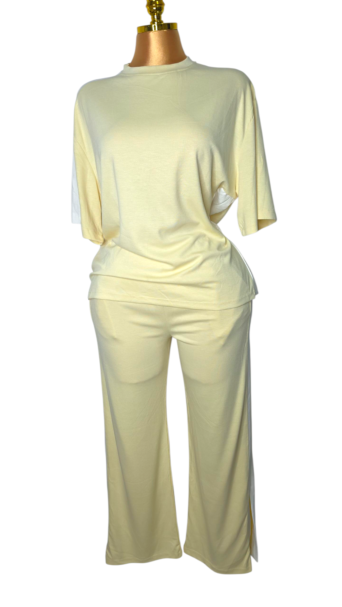 Yellow tshirt and pant set