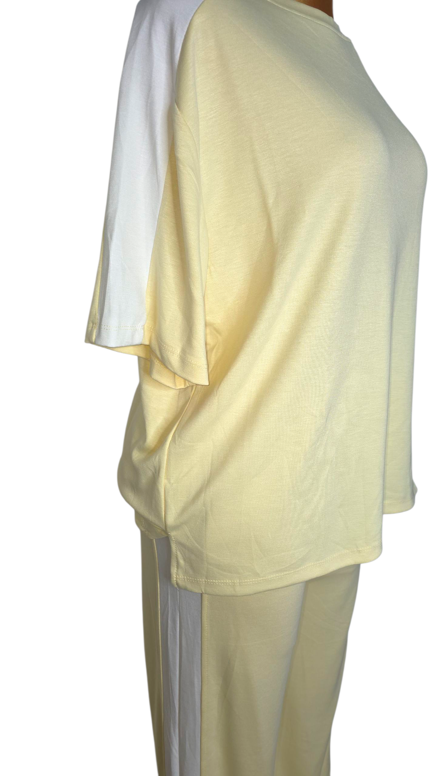 Yellow tshirt and pant set
